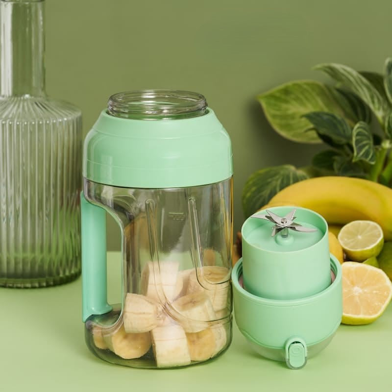 Portable and Rechargeable Juice Blender WITH A STRAW