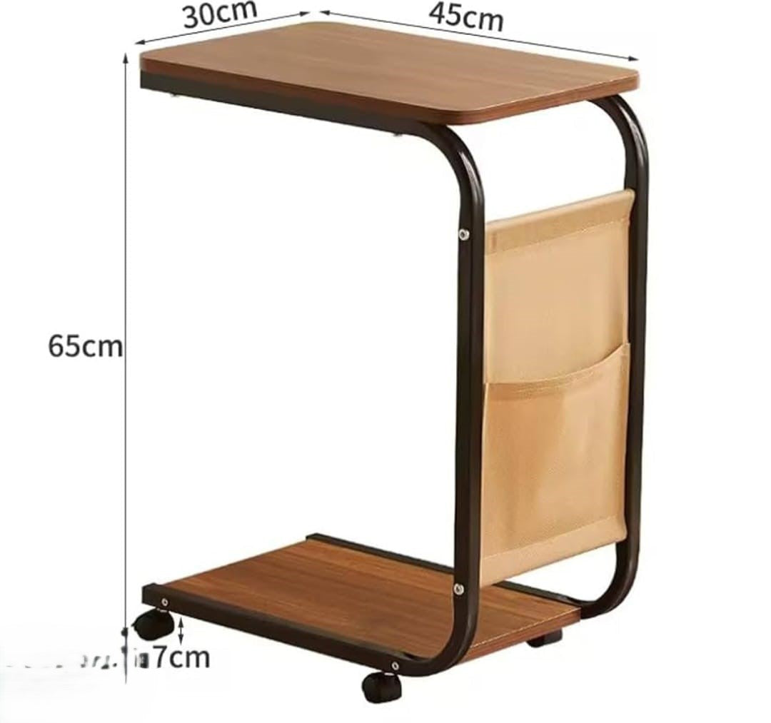 C Shaped Side Table Couch End Table