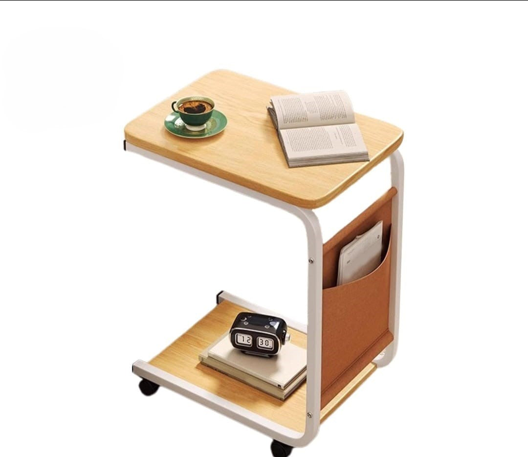 C Shaped Side Table Couch End Table