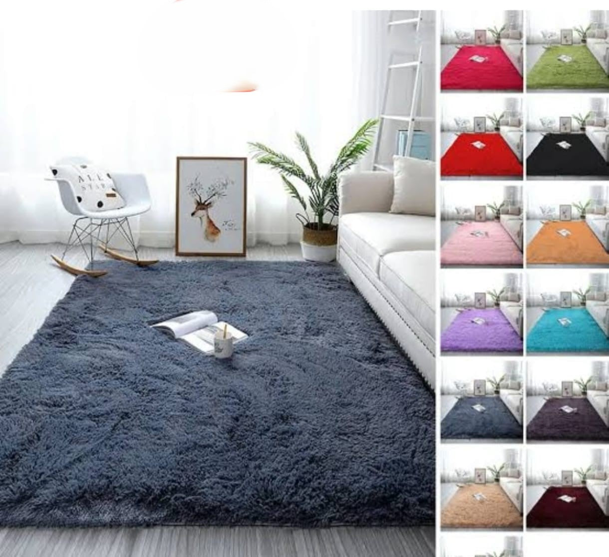 Fluffy carpet 1.5x2M