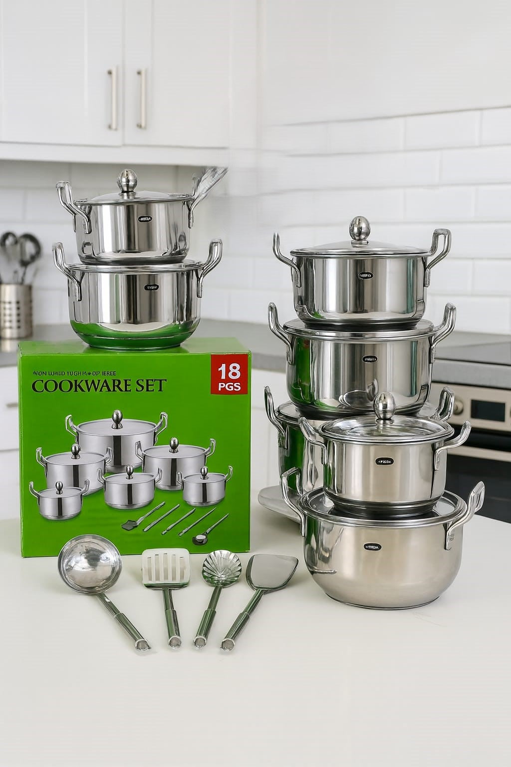 18-Piece Premium Cooking Pot Set