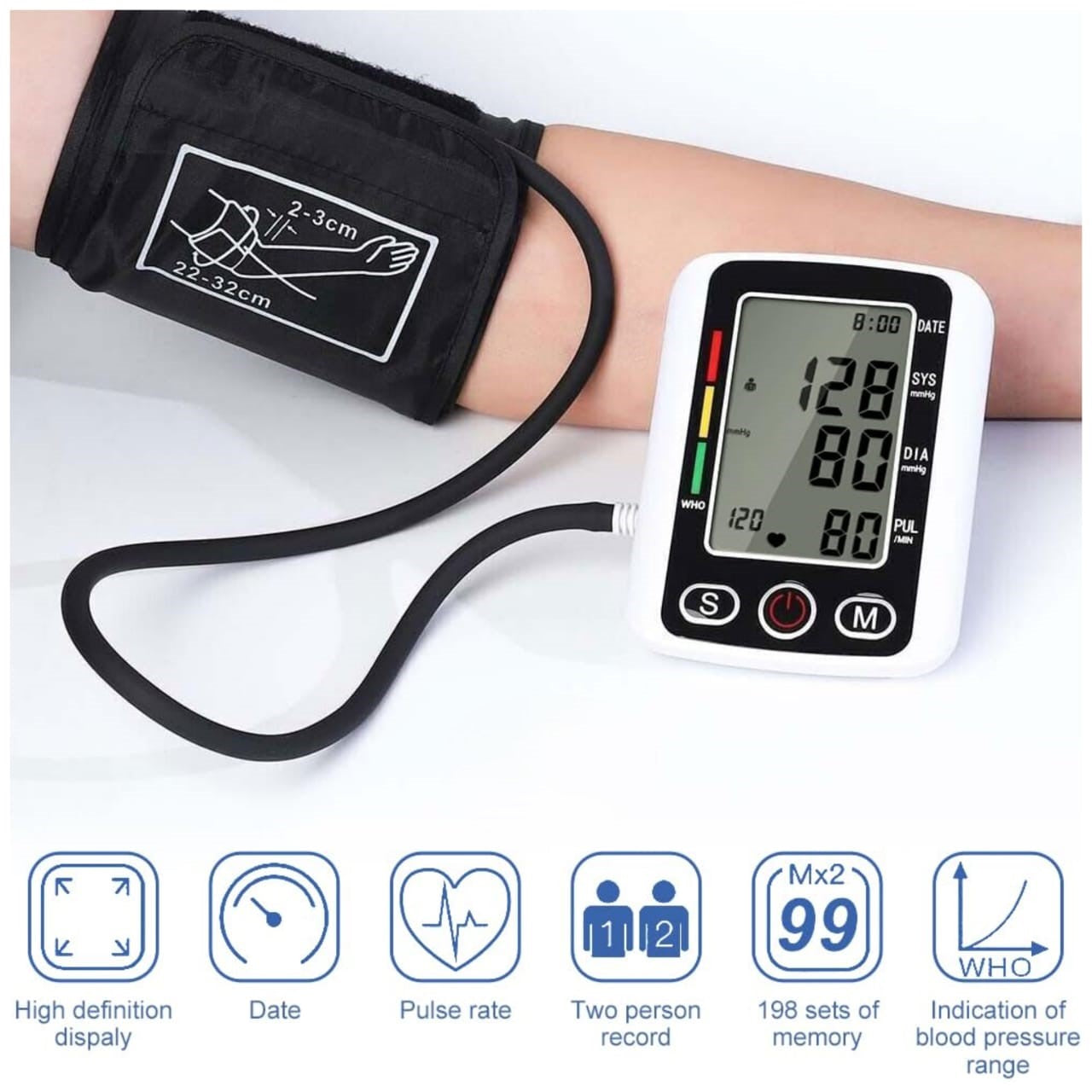 Digital Blood Pressure Monitor - Accurate Home Health Monitoring
