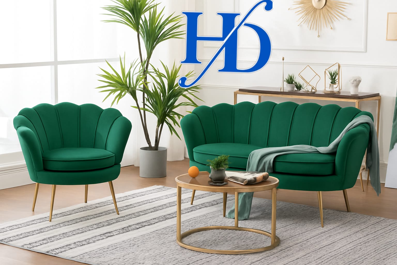 Matching Loveseat — A two-seater sofa + chair