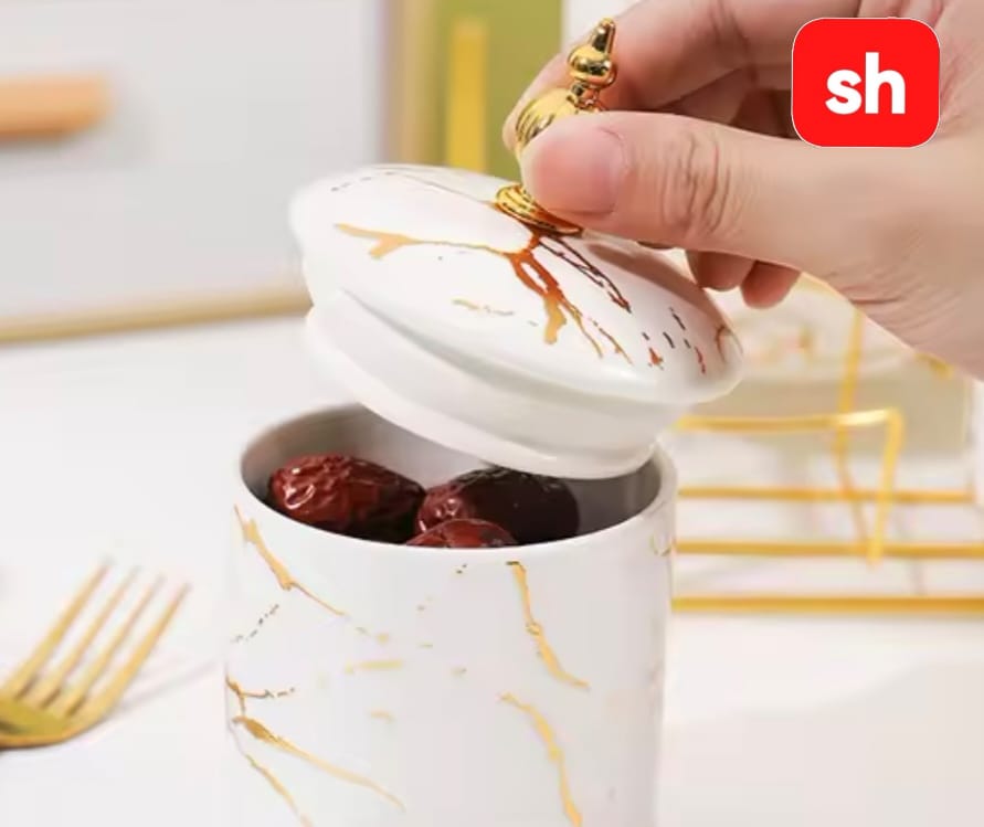 7pcs Luxury ceramic sealed pot