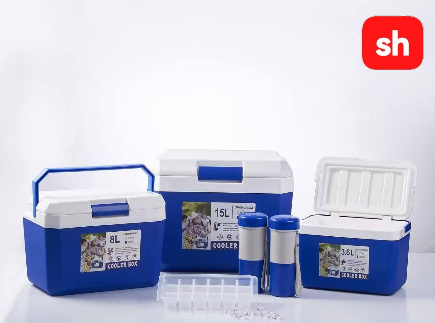 6pcs outdoor cooler box set