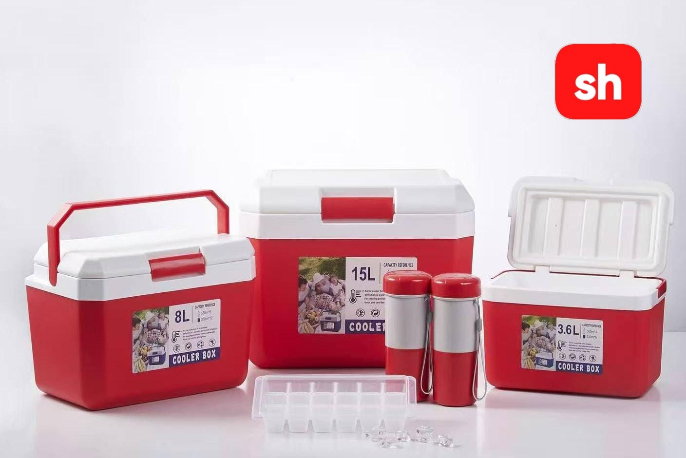 6pcs outdoor cooler box set