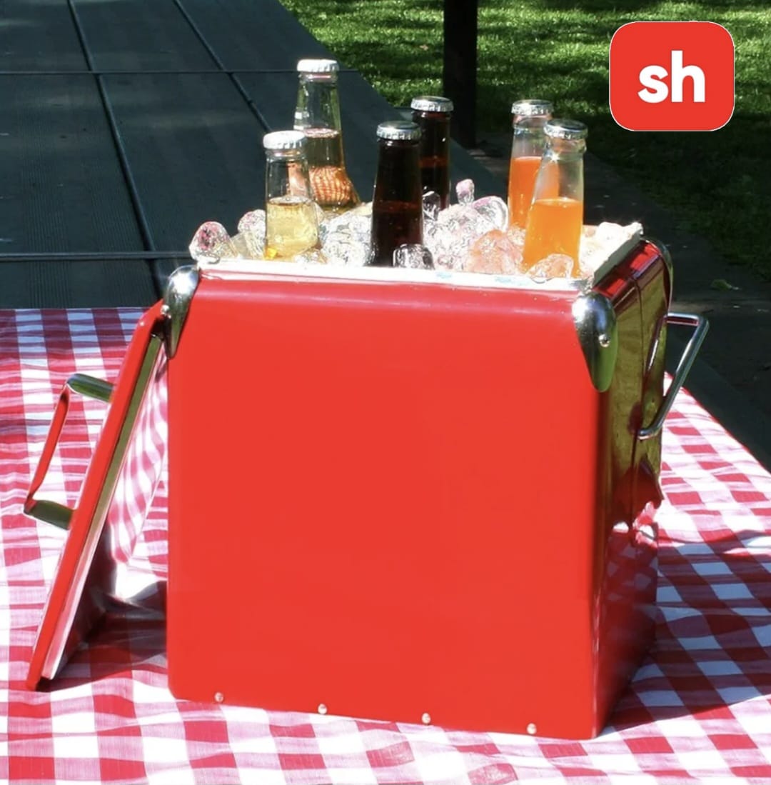 13L Metal ice cooler box