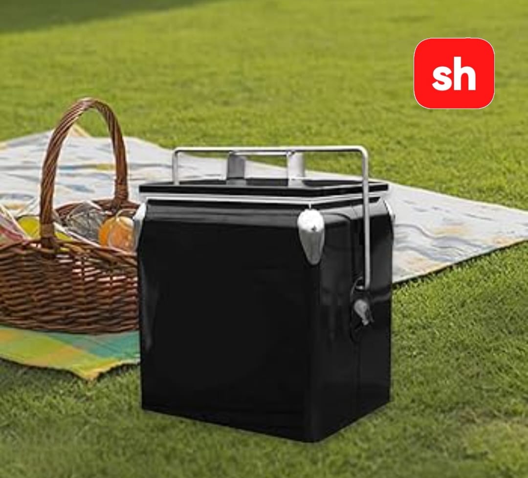 13L Metal ice cooler box